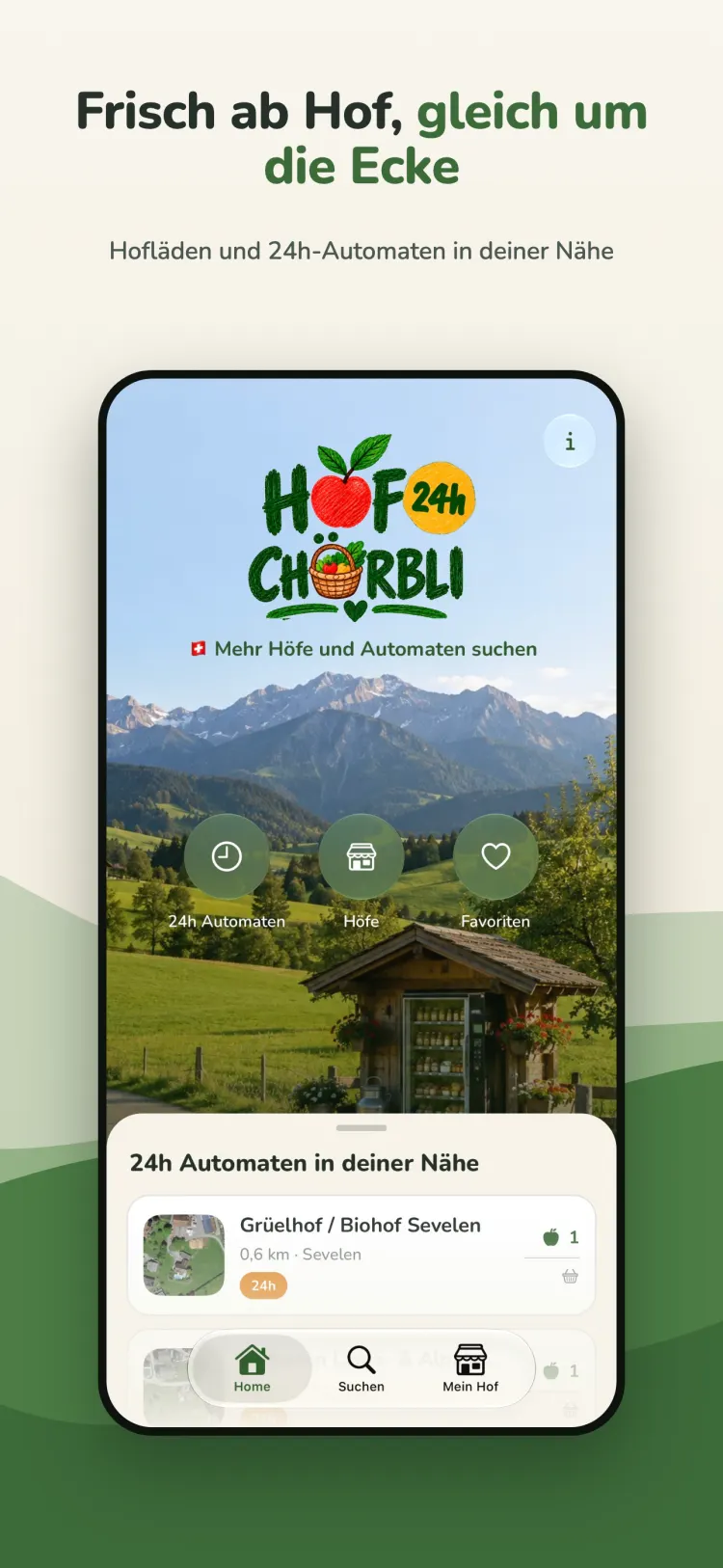 Hofchörbli – Startseite mit Hofläden in der Nähe