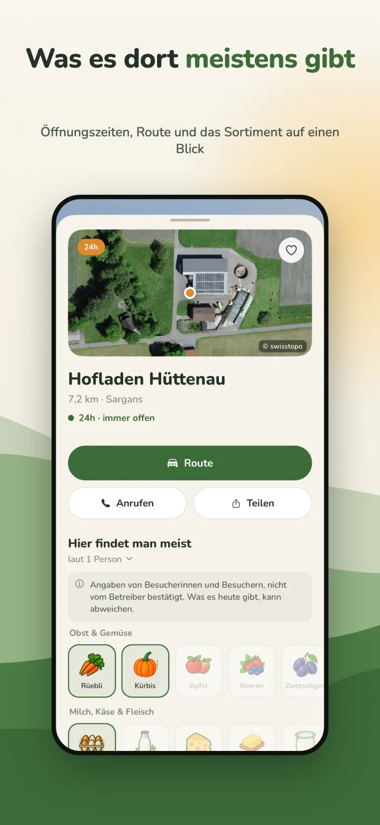 Hofchörbli – Eintrag eines Hofladens
