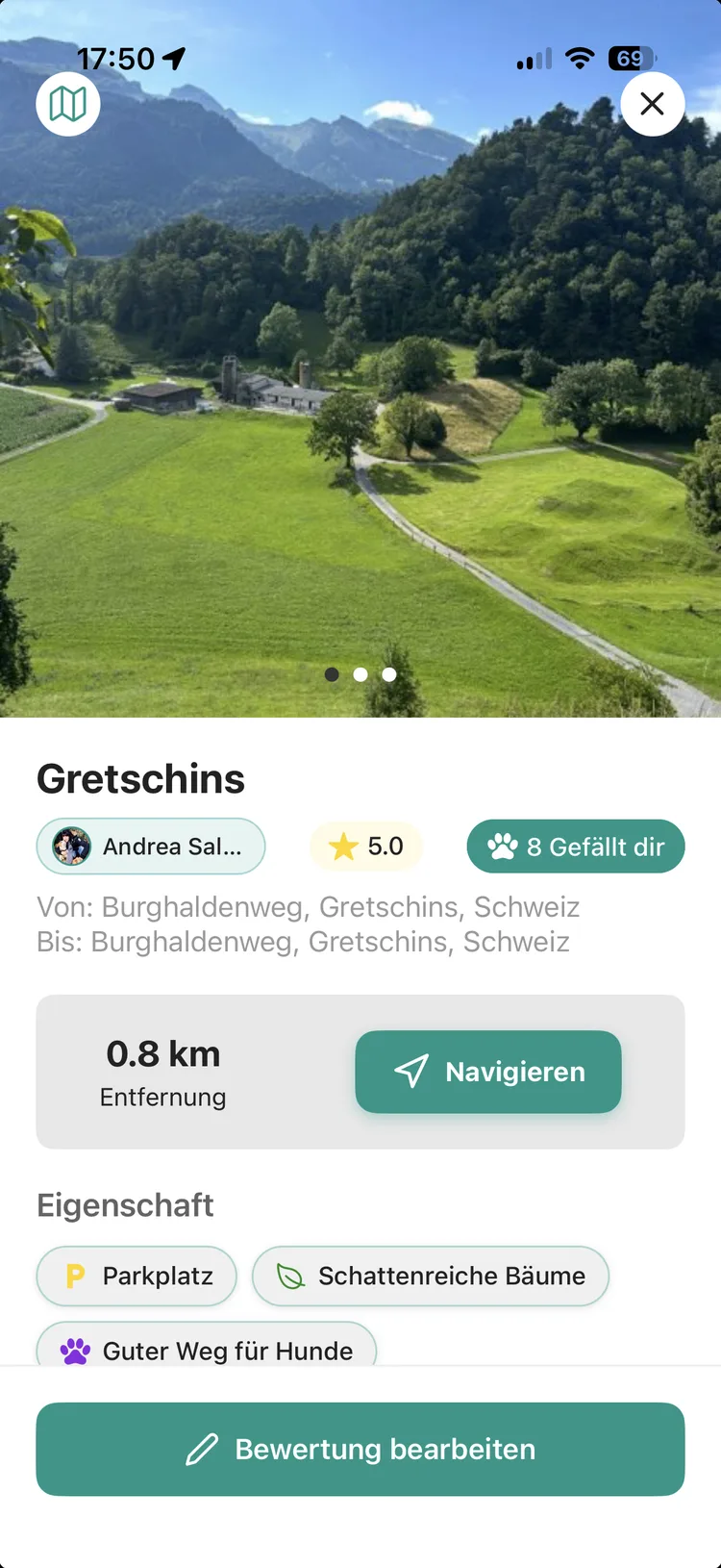 Hundezonen – Details einer Route